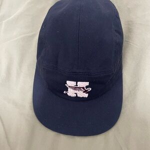 Kith Navy Blue Five-Panel Cap with Embroidered Logo